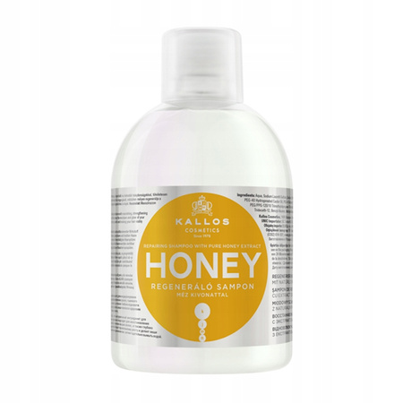 Szampon do włosów - Kallos Honey Repairing 1000ml Regenerujący