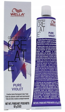 Pastelowa farba do włosów - Wella Color Fresh Pure Violet 60ml