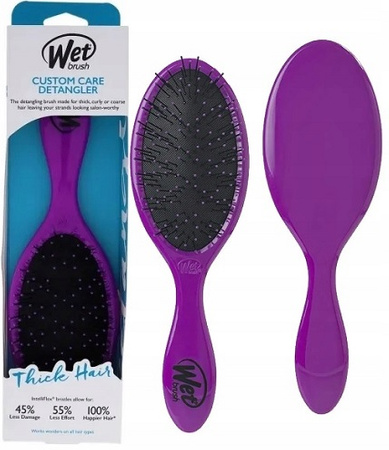 Szczotka do włosów - Wet Brush Detangler Thick Hair Purple