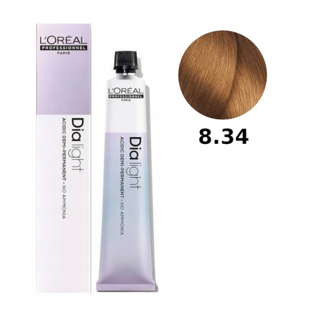 Farba do włosów - L'Oreal DIA LIGHT 50ml 8.34