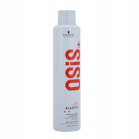 Lakier do włosów - Schwarzkopf Osis+ Elastic Medium Hold 300ml Elastycznie utrwalający