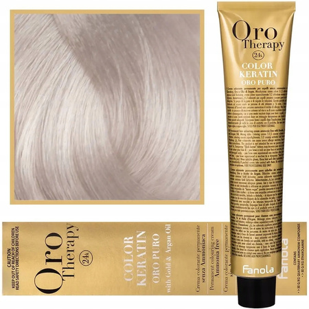 Fanola Oro Therapy Farba 10.1 Extra Popielaty Najjaśniejszy Blond - Chłodny