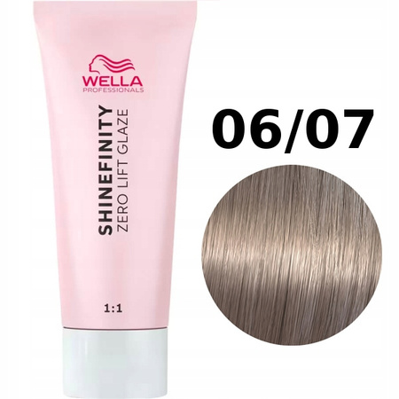 Farba do włosów - Wella Shinefinity 60 ml 06/07 Brown Profesjonalna