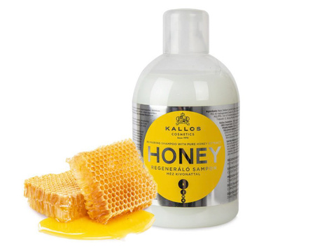 Szampon do włosów - Kallos Honey Repairing 1000ml Regenerujący