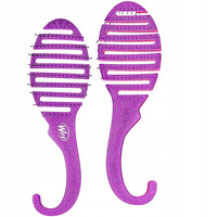 Szczotka do włosów - Wet Brush Shower Detangler Glitter Purple Zniszczonych