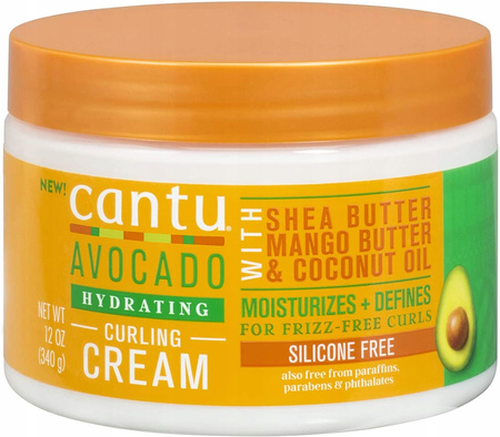 Krem do loków i fal - Cantu Avocado Hydrating Curling 340g